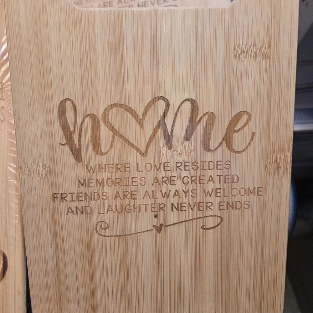 Engraved Bamboo Cutting Board